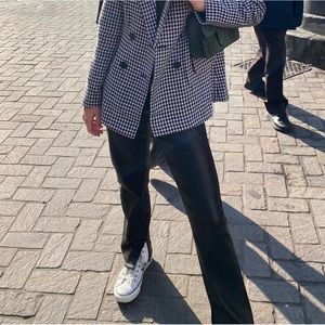 ZARA LEATHER PANTS SIZE 4 BUT I TAILORED THEM TO SIZE 2!!!!!